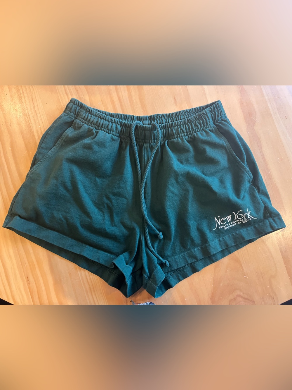 Sporty & Rich - Forest Green Women's Lounge Shorts - Size Medium - Like New